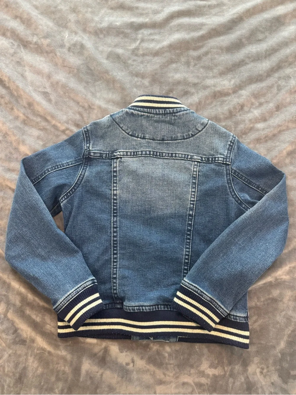 Joe's Jeans Toddler Denim Jacket | Size 6 | Striped Trim | Classic Kids Jean